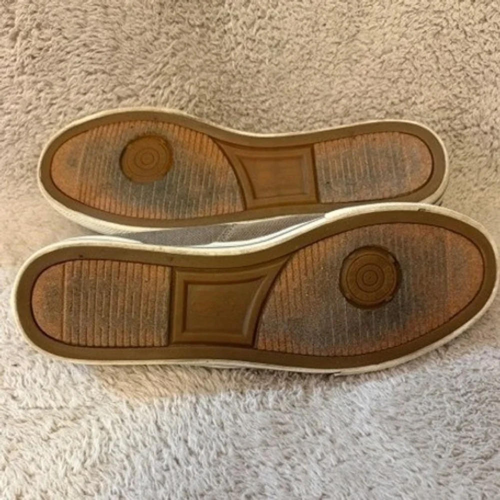 Polo Ralph Lauren Vaughn Mens Brown Herringbone Chambray Shoes Sneakers Size 13D